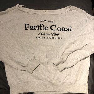 Garage Santa Monica Pacific coast boatneck sweat small, lt grey, great condition